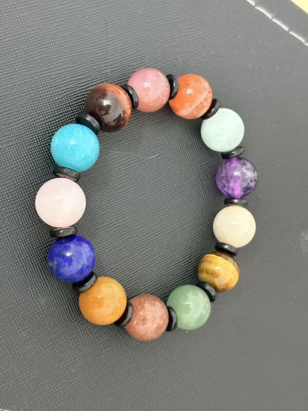 13 Crystal Healing Stones Bracelet – Attract Luck, Calm the Mind & Raise Your Vibration