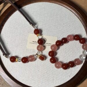 Limited-time offer ✨ Berry Blush necklace + bracelet set — A$99 with free shipping.