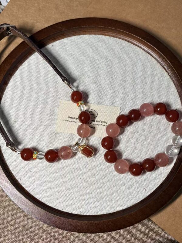 Limited-time offer ✨ Berry Blush necklace + bracelet set — A$99 with free shipping.